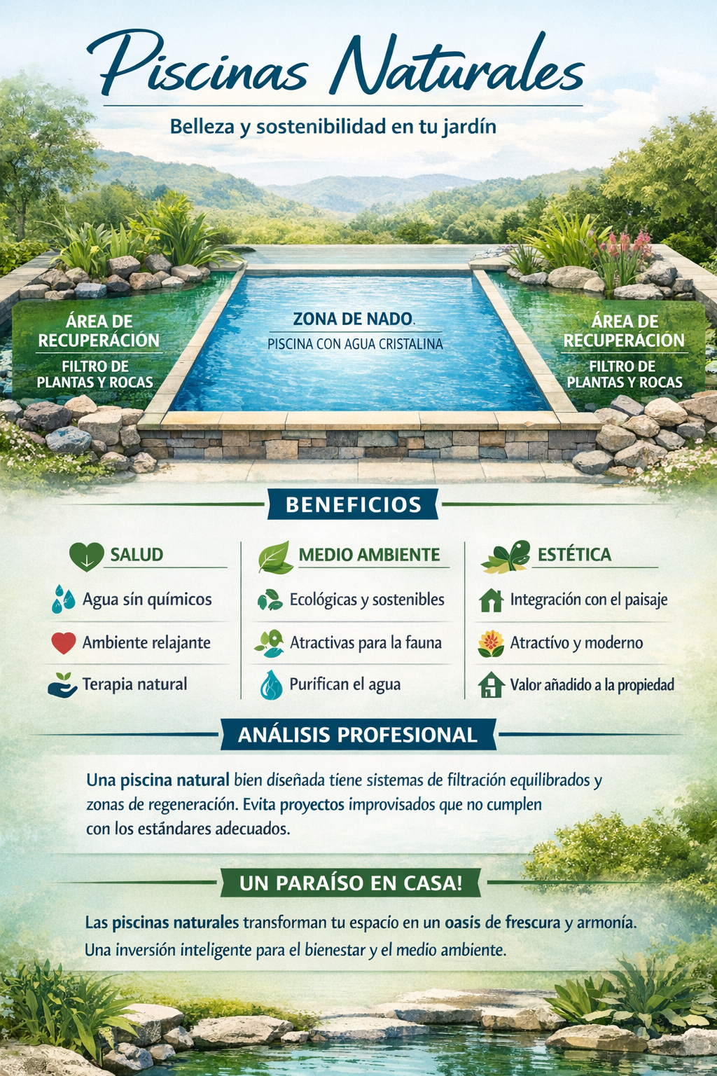 PISCINA NATURAL PREMIUM (VALOR m2) - Imagen 2