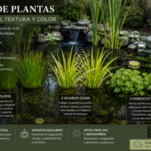 PACK PLANTAS ACUÁTICAS PALUSTRES BAJAS