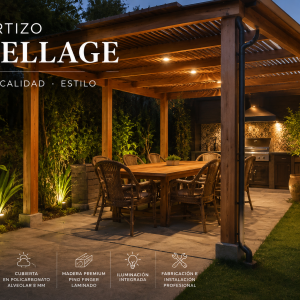 COBERTIZO TREILLAGE PERSONALIZADO (VALOR MT2)